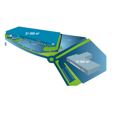 Visuel entrepôt de 36 000m²